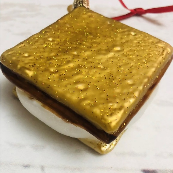 S'More Campfire Snack Old World Christmas Glass Ornament - Picture 6 of 8
